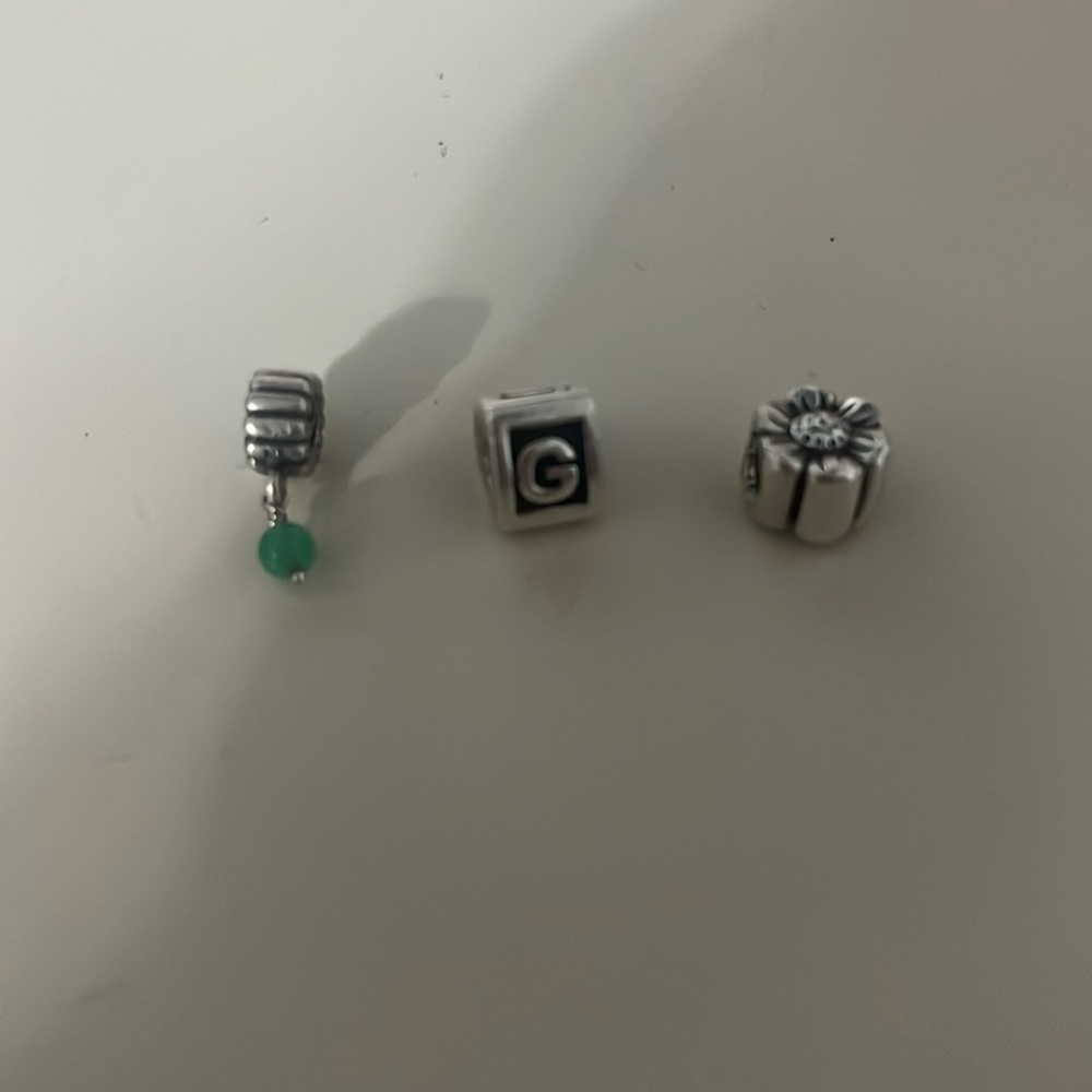 set of 3 pandora charms